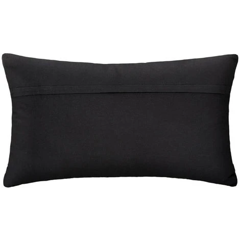 Atmosphera - Coussin Déhoussable Jacquard Noir Shine 39 X 59 Cm - Noir/doré 2 Atmosphera - Coussin Déhoussable Jacquard Noir Shine 39 X 59 Cm - Noir/doré – Image 2