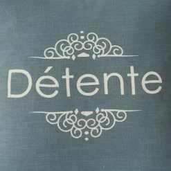 HOMEMAISON Coussin Déhoussable Et Passepoilé Blue Stone 40 X 60 Cm - Blue Stone