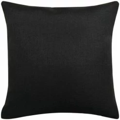 Hommoo Housse De Coussin 4 Pcs Lin Noir 50 X 50 Cm HDV00986 -France Coussin et housse de coussin Soldes Boutique 24991270 3