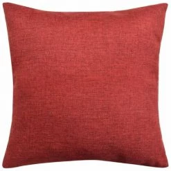 Hommoo Housse De Coussin 4 Pcs Aspect De Lin Bordeaux 40 X 40 Cm HDV00994 -France Coussin et housse de coussin Soldes Boutique 24991306 3
