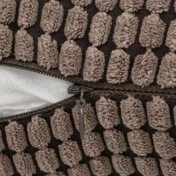 Hommoo Jeu De Coussin 2 Pcs Velours 45 X 45 Cm Marron HDV01941 -France Coussin et housse de coussin Soldes Boutique 24993320 3