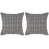Hommoo Jeu De Coussin 2 Pcs Velours 45 X 45 Cm Gris HDV01944