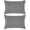 Hommoo Jeu De Coussin 2 Pcs Velours 40 X 60 Cm Gris HDV01945