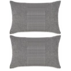 Hommoo Jeu De Coussin 2 Pcs Velours 40 X 60 Cm Gris HDV01945