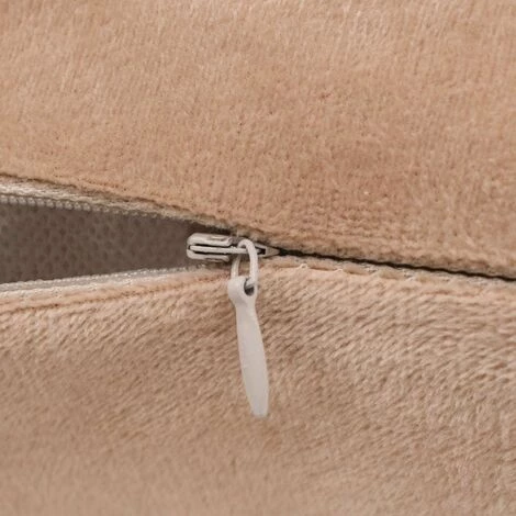 Hommoo Jeu De Coussin 2 Pcs Velours 45 X 45 Cm Beige HDV01986 2 Hommoo Jeu De Coussin 2 Pcs Velours 45 X 45 Cm Beige HDV01986 – Image 2