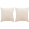 Hommoo Jeu De Coussin 2 Pcs Velours 60 X 60 Cm Blanc Casse HDV01994