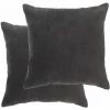 Hommoo Coussins En Velours De Coton 2 Pcs 45 X 45 Cm Anthracite HDV24583