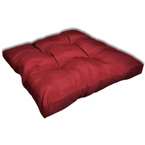 Hommoo Coussin De Siege Rembourre 80x80x10 Cm Bordeaux HDV26329 1 Hommoo Coussin De Siege Rembourre 80x80x10 Cm Bordeaux HDV26329