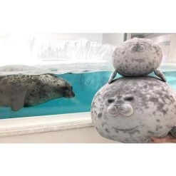 BARES Oreiller De Phoque, Peluche Moelleuse Douce Ocean Animal, Coussin En Peluche Cutton, Jouet Mignon Pour Les Enfants 7 BARES Oreiller De Phoque, Peluche Moelleuse Douce Ocean Animal, Coussin En Peluche Cutton, Jouet Mignon Pour Les Enfants -France Coussin et housse de coussin Soldes Boutique 25272271 3