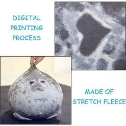 BARES Oreiller De Phoque, Peluche Moelleuse Douce Ocean Animal, Coussin En Peluche Cutton, Jouet Mignon Pour Les Enfants 9 BARES Oreiller De Phoque, Peluche Moelleuse Douce Ocean Animal, Coussin En Peluche Cutton, Jouet Mignon Pour Les Enfants -France Coussin et housse de coussin Soldes Boutique 25272271 5