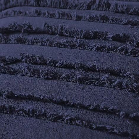 BARES Lot De 2 Housse De Coussin Boho Coton Lin Rayé MotifJacquard Taie D'oreiller Jet Housse De Coussi Décoratif Pour Chaise Voiture Canapé Et Lit Salon (Bleu Marine, 45cmx45cm) 3 BARES Lot De 2 Housse De Coussin Boho Coton Lin Rayé MotifJacquard Taie D'oreiller Jet Housse De Coussi Décoratif Pour Chaise Voiture Canapé Et Lit Salon (Bleu Marine, 45cmx45cm) – Image 3