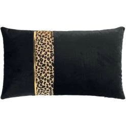 HOMEMAISON Coussin Déhoussable En Velours Léopard Multicolors 30 X 50 Cm - Multicolors