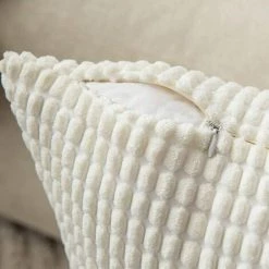 BEARSU Lot De 2 Décoratif Housse De Coussin Douce Taie D'oreiller Deco Moderne Pour Salon Décoration Canapé Chambre 45 X 45 Cm -France Coussin et housse de coussin Soldes Boutique 25540217 3