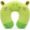 BEARSU Coussin De Voyage Enfant En PP Coton Oreiller De Voyage Peluche Tête/Cou Support Parfait Avion Voiture TGV Domicile - Grenouille Verte