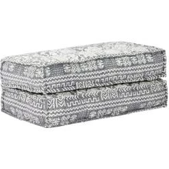 DéCOSHOP26 Coussin De Canapé Siège Latéral De Canapé Pouf 100x100x20 Cm Gris Clair Tissu - Gris -France Coussin et housse de coussin Soldes Boutique 26043103 4
