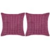 TRUE DEAL Jeu De Coussin 2 Pcs Velours 60 X 60 Cm Rose