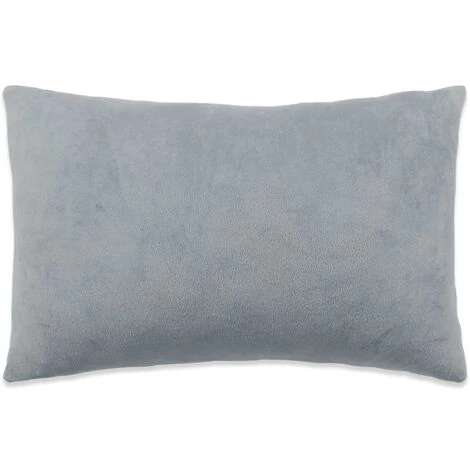 TRUE DEAL Jeu De Coussin 2 Pcs Velours 40 X 60 Cm Gris 2 TRUE DEAL Jeu De Coussin 2 Pcs Velours 40 X 60 Cm Gris – Image 2