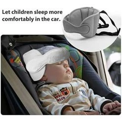 BEARSU Bébé Support De Tête De Voiture,Siège De Sécurité De Voiture,Réglable Tête Fixation Holder Pour Enfants,Support De Tête Enfant Voiture,Appui Tete Siege Auto,Protéger Cou/Epaules,Gris -France Coussin et housse de coussin Soldes Boutique 26258977 5