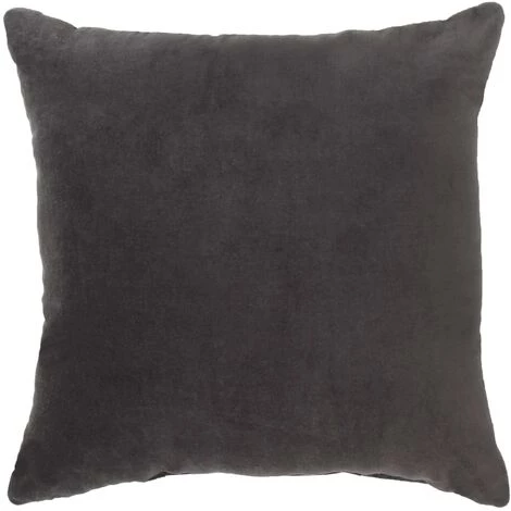 TRUE DEAL Coussins En Velours De Coton 2 Pcs 45 X 45 Cm Anthracite 3 TRUE DEAL Coussins En Velours De Coton 2 Pcs 45 X 45 Cm Anthracite – Image 3