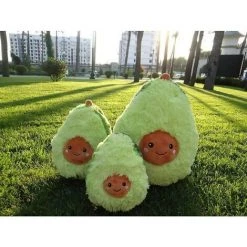 BEARSU Joli Oreiller En Peluche à L'avocat En Plusieurs Tailles Coussin En Peluche Pour Avocat Et Enfant Taille Différente (11.81IN/30CM) -France Coussin et housse de coussin Soldes Boutique 26509406 3