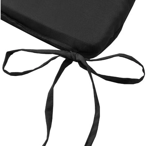 Beautissu Lot De 4 Galettes De Chaise - Coussin Kim Coloré Noir 5 Beautissu Lot De 4 Galettes De Chaise - Coussin Kim Coloré Noir – Image 5
