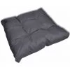 DéCOSHOP26 Coussin Rembourré De Chaise Intérieur Ou Extérieur 80x80x10 Cm Gris - Gris