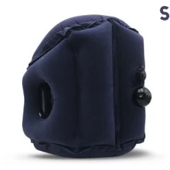 LBTN Oreiller Gonflable De Voyage Aérien Coussin De Tête D'avion Support De Cou Bureau Sieste (bleu Foncé, S)