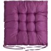 LBTN Coussin De Chaise Carré Doux Coussin Carré Intérieur Jardin Extérieur Cuisine Bureau 40 * 40 * 2 Cm (violet, Lot De 1)