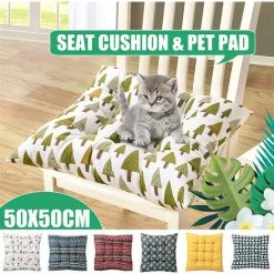 LBTN 50 * 50cm Coussin De Chaise Coussin De Siège Super épais Coussin De Siège Patio Extérieur Doux (ours Polaire 50x50x8)