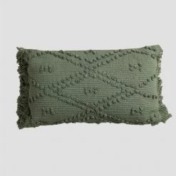 Coussin En Coton (32x52 Cm) Susu SKLUM Coton - Vert Kaki