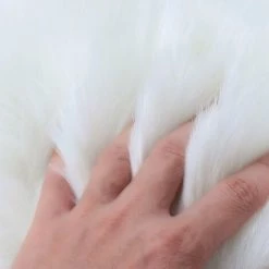 LONGZIMING Tapis De Chambre à Coucher Avec Housse De Coussin Ronde, Peau De Mouton Synthétique Douce De Haute Qualité 14 Pouces X 14 Pouces -France Coussin et housse de coussin Soldes Boutique 27052736 3