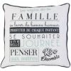 ALTOBUY FAMILY - Coussin Déhoussable 40x40cm "Belle Journée" - Blanc