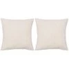 TRUE DEAL Jeu De Coussin 2 Pcs Velours 45 X 45 Cm Blanc Cassé