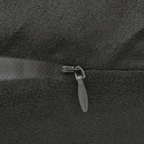 TRUE DEAL Housse De Coussin 4 Pcs 80x80 Cm Polyester Faux Daim Anthracite 3 TRUE DEAL Housse De Coussin 4 Pcs 80x80 Cm Polyester Faux Daim Anthracite – Image 3