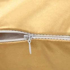 LITZEE Jeu De Coussin 2 Pcs PU 45 X 45 Cm Doré -France Coussin et housse de coussin Soldes Boutique 27568430 4