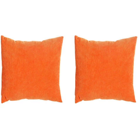 LONGZIMING Lot De 2, Housse De Coussin Carré Décoratif Doux En Velours Côtelé, Housse De Coussin, Décorations De Décoration Pour Canapé, Chaise De Lit 2 LONGZIMING Lot De 2, Housse De Coussin Carré Décoratif Doux En Velours Côtelé, Housse De Coussin, Décorations De Décoration Pour Canapé, Chaise De Lit – Image 2