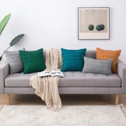 LONGZIMING Lot De 2 Housse De Coussin Décorative Avec Pompon à Franges Taie D'oreiller Super Doux Taies D'oreiller Gland Décor Housse De Coussin Pour Canapé Canapé Chambre Salon 7 LONGZIMING Lot De 2 Housse De Coussin Décorative Avec Pompon à Franges Taie D'oreiller Super Doux Taies D'oreiller Gland Décor Housse De Coussin Pour Canapé Canapé Chambre Salon -France Coussin et housse de coussin Soldes Boutique 27992265 3