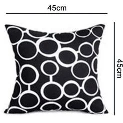 LONGZIMING Housse De Coussin En Microfibre Lot De 6, Motif Géométrique De Flèche Noire Et Blanche Pour Canapé De Salon Taie D'oreiller Décorative Carrée, 45 * 45 Cm -France Coussin et housse de coussin Soldes Boutique 27992618 5