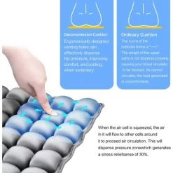 BARES Coussin Orthopédique De Siège Gonflable Pour Réduire La Douleur Causée Par Coccyx Et Hémorroïdes, Coussin De Dos Et Assise Ergonomique, Fournir Un Soutien Lombaire Pour Chaise (Gris) 45*45 7 BARES Coussin Orthopédique De Siège Gonflable Pour Réduire La Douleur Causée Par Coccyx Et Hémorroïdes, Coussin De Dos Et Assise Ergonomique, Fournir Un Soutien Lombaire Pour Chaise (Gris) 45*45 -France Coussin et housse de coussin Soldes Boutique 28092298 3