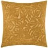 Atmosphera - Coussin Déhoussable En Velours Ocre 40 X 40 Cm - Ocre