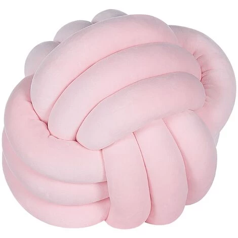 BELIANI Coussin Décoratif En Velours Rose 30x30cm - Rose 1 BELIANI Coussin Décoratif En Velours Rose 30x30cm - Rose