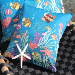 HOMEMAISON Coussin Outdoor Atlantide Ciel 45 X 45cm - Ciel