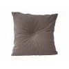 PRESENT TIME Coussin Design Carré En Velours Luxurious - 45 X 45 - Gris