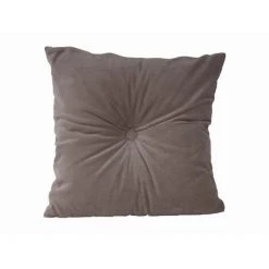 PRESENT TIME Coussin Design Carré En Velours Luxurious - 45 X 45 - Gris