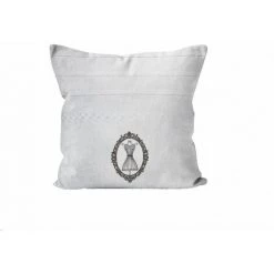 SOLEIL D'OCRE Coussin En Coton Boudoir - 40 X 40 Cm - 40 X 40 - Blanc