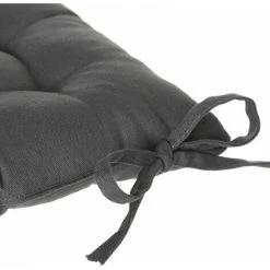 ATMOSPHERA Galette De Chaise - 38 X 38 Cm - 38 X 38 - Gris Foncé -France Coussin et housse de coussin Soldes Boutique 28772127 4