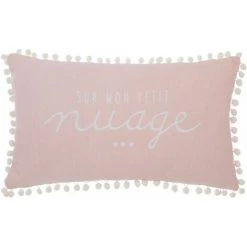 ATMOSPHERA KIDS Coussin Pour Enfant Pompon - 30 X 50 Cm - 30 X 50 - Rose -France Coussin et housse de coussin Soldes Boutique 28772235 3