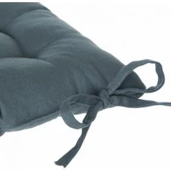 ATMOSPHERA Galette De Chaise Carré - 38 X 38 Cm - Orage - 38 X 38 - Bleu Foncé -France Coussin et housse de coussin Soldes Boutique 28772267 4