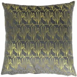 THE HOME DECO FACTORY Coussin Art Déco - L. 40 X L. 40 Cm - 40 X 40 - Gris
