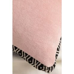 Coussin Velours (45x45 Cm) Ort SKLUM Velour - Rose - Gris Foncé -France Coussin et housse de coussin Soldes Boutique 28853073 4